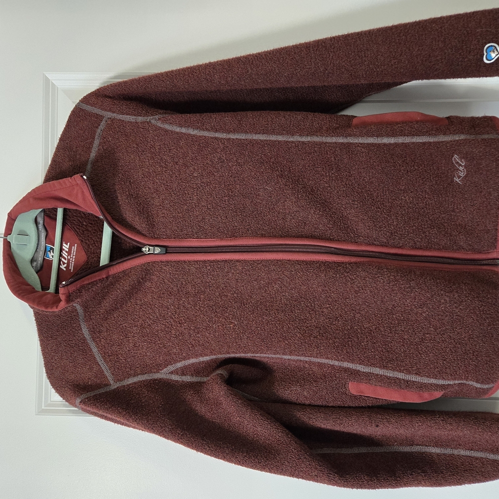 Kuhl Maroon Full-Zip Jacket